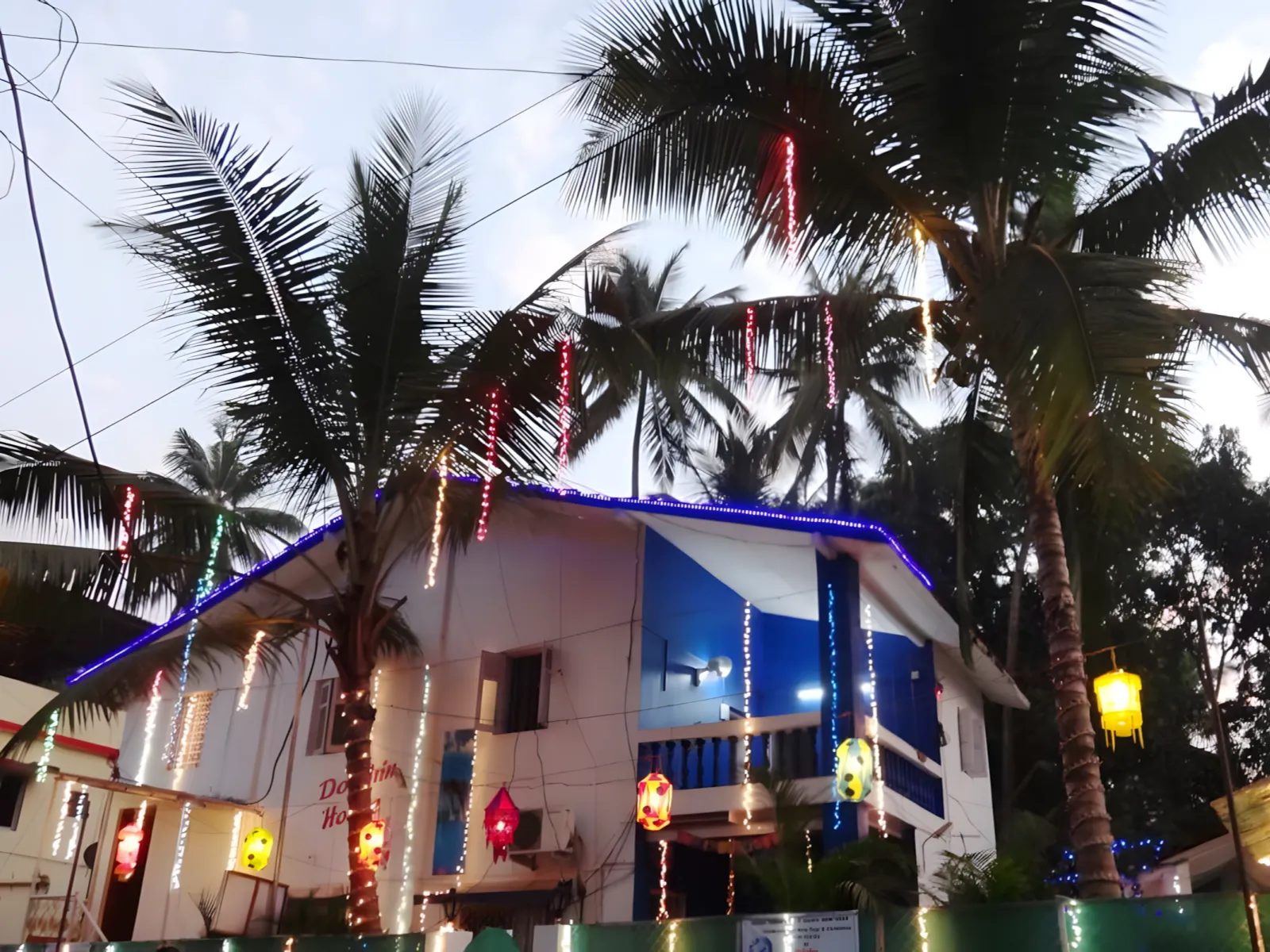 Exterior view of Dolphin House Beach Resort near Nagaon Beach in Alibaug